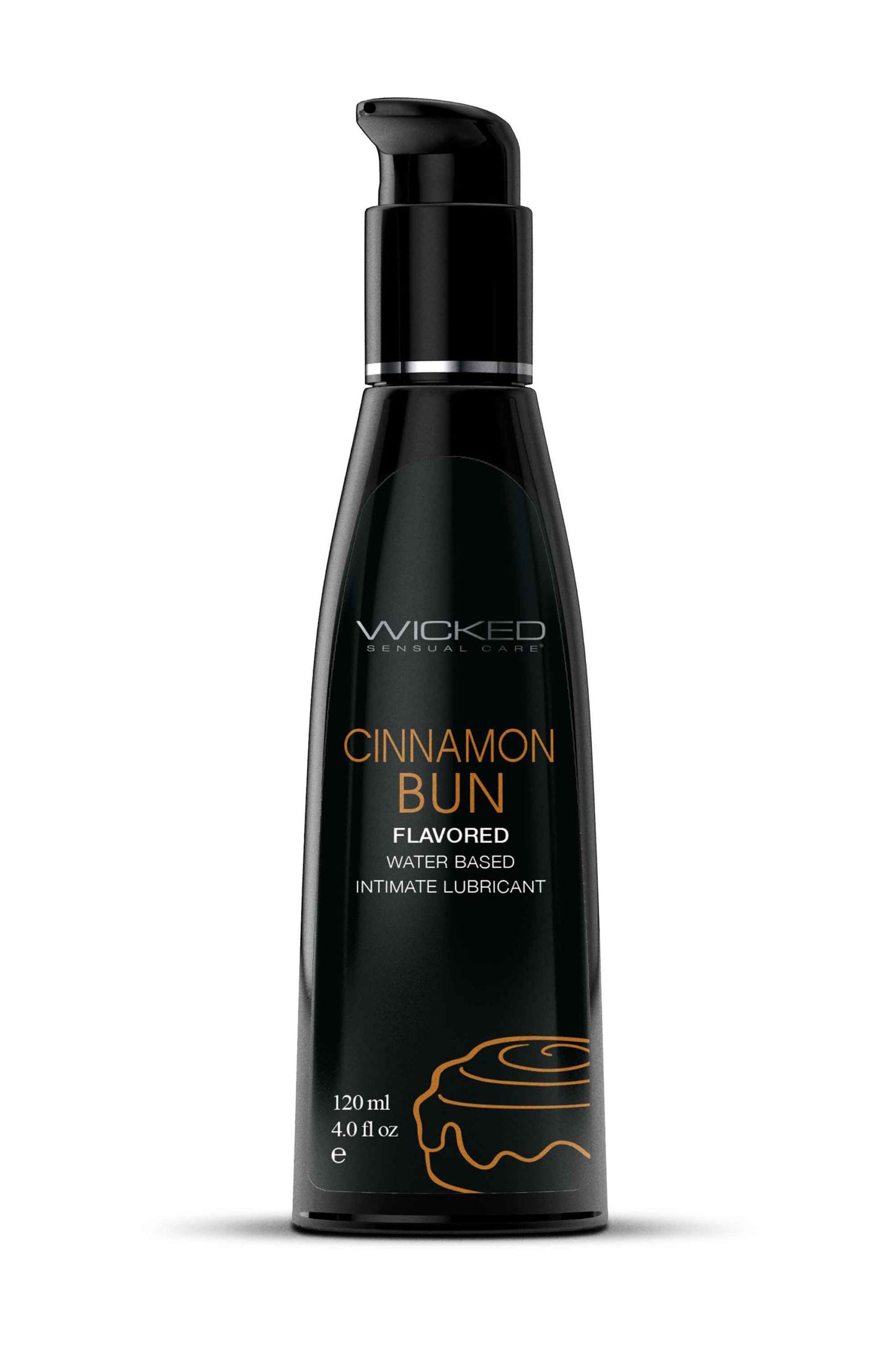 Aqua Cinnamon Bun Flavored Water Based Intimate Lubricant - 4 Fl. Oz. - Not Very Vanilla