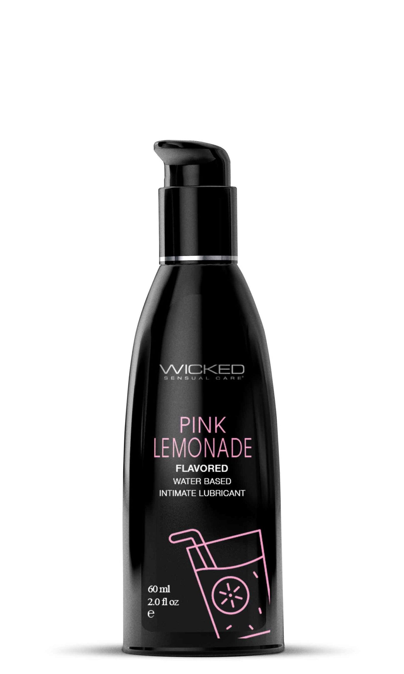 Aqua Pink Lemonade Flavored Water Based Lubricant - 2 Oz. / 60 ml - Not Very Vanilla