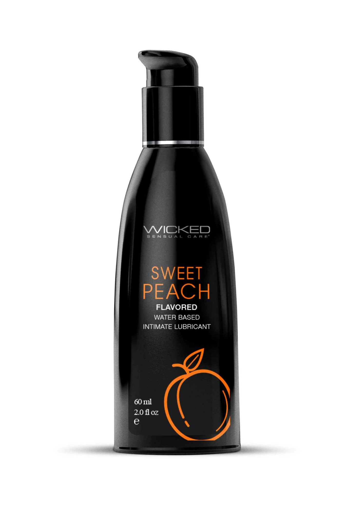 Aqua Sweet Peach Flavored Water Based Lubricant - 2 Oz. / 60 ml - Not Very Vanilla