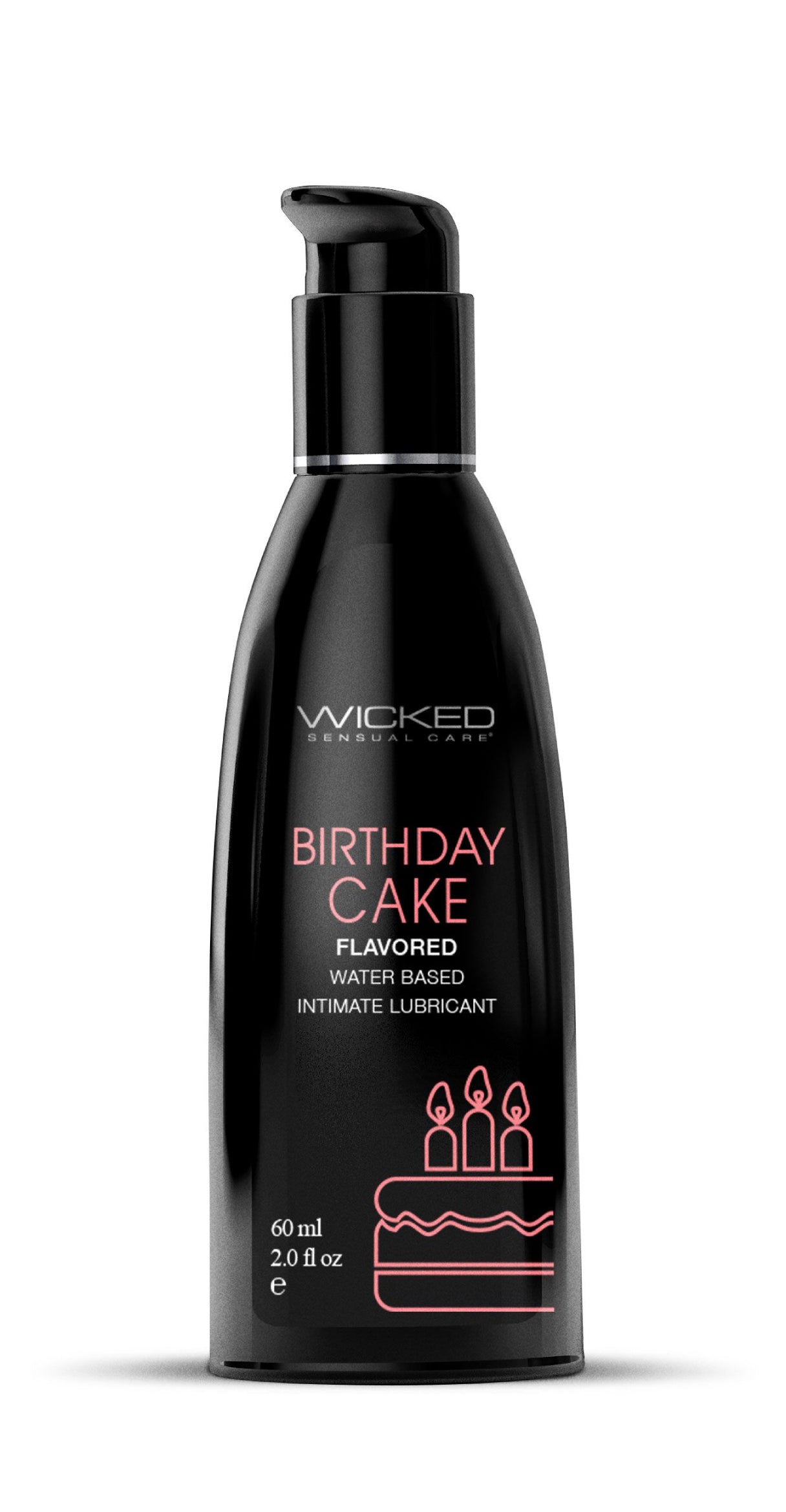 Aqua Birthday Cake Flavored Water Based Intimate Lubricant - 2 Fl. Oz. - Not Very Vanilla