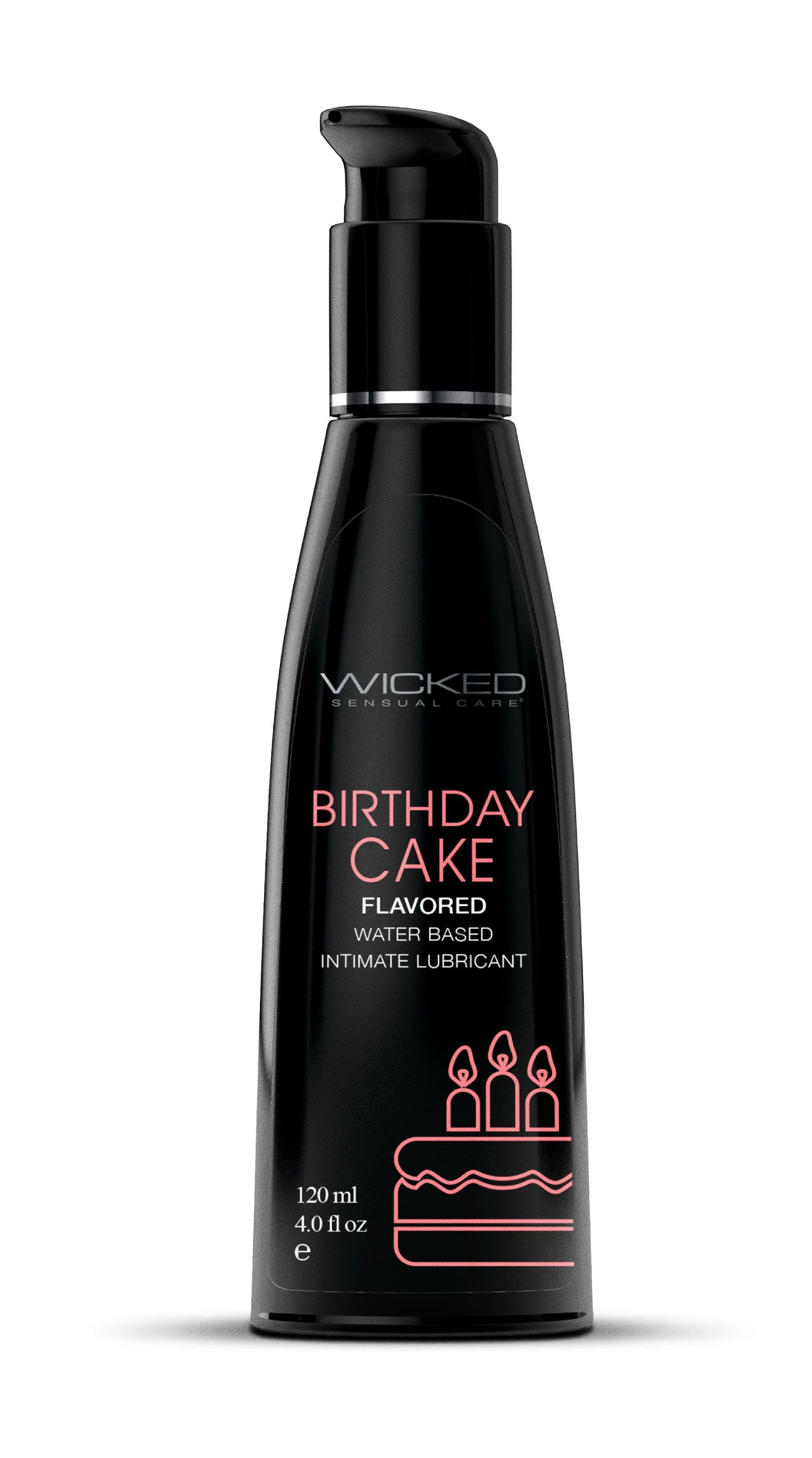 Aqua Birthday Cake Flavored Water Based Intimate Lubricant 4 Fl. Oz. - Not Very Vanilla