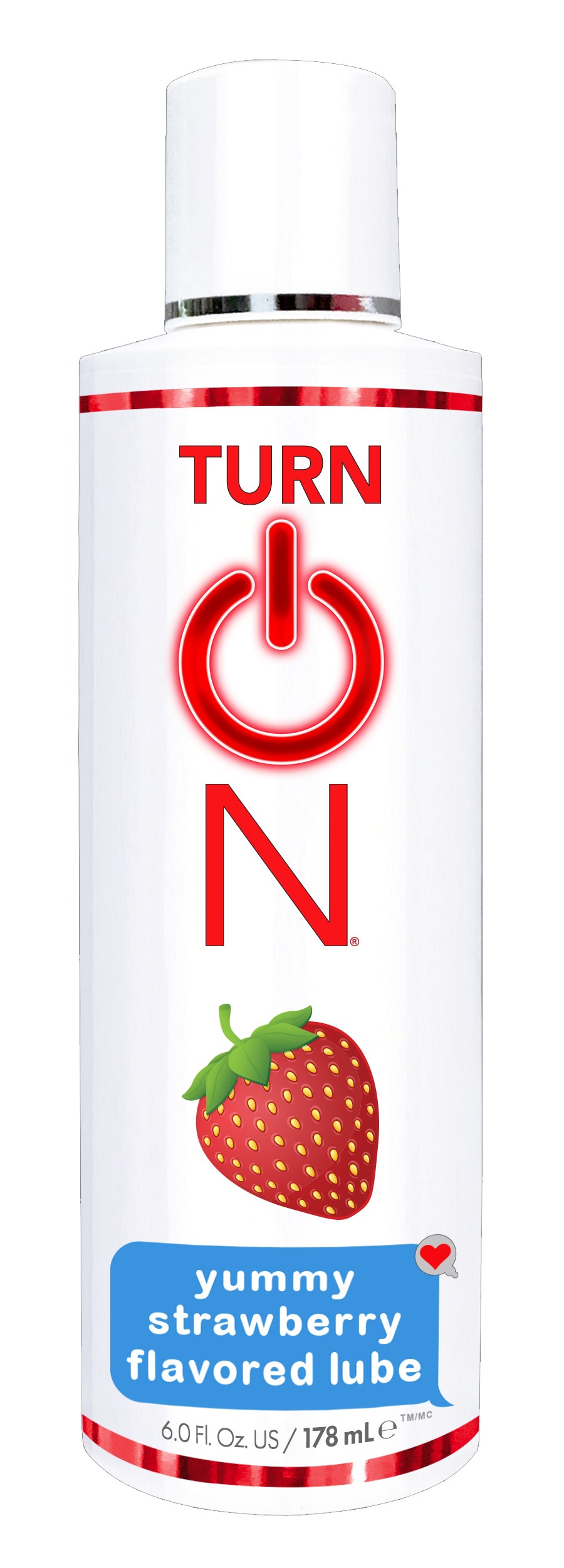 Turn on Yummy Strawberry Flavored Lube - 6 Fl. Oz. - Not Very Vanilla