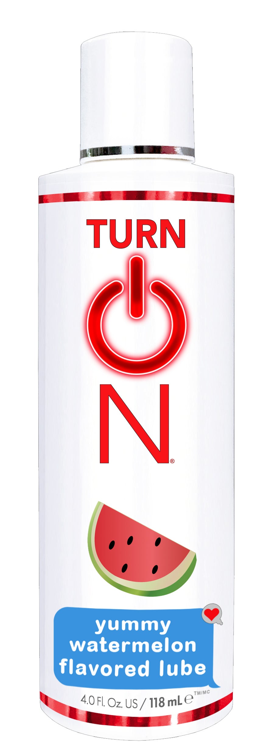 Turn on Yummy Watermelon Flavored Lube - 4 Fl. Oz - Not Very Vanilla