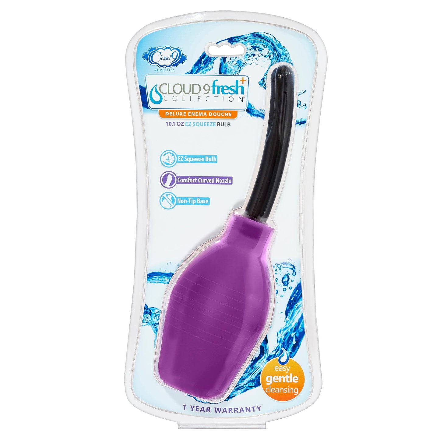 Fresh Plus Deluxe Enema Douche - 10.1 Oz Ez Squeeze Bulb - Not Very Vanilla