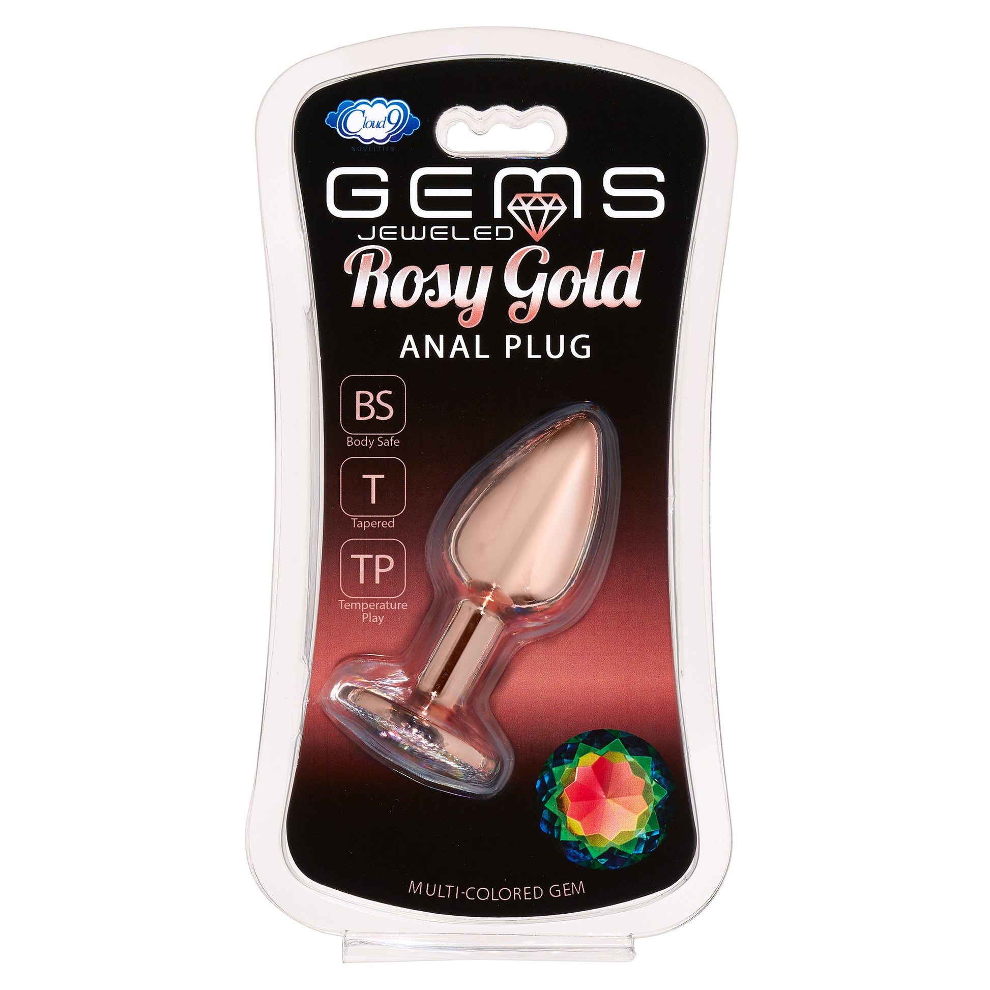 Cloud 9 Novelties Gems Rosy Gold Anal Plug - Small - Not Very Vanilla