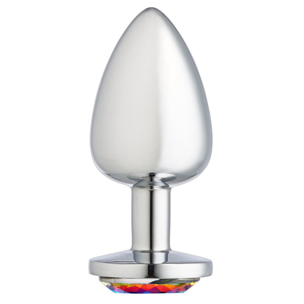 Cloud 9 Novelties Gems Silver Chromed Anal Plug - Large - Not Very Vanilla