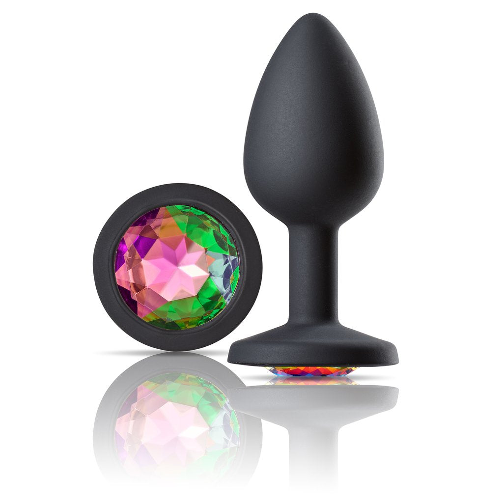 Cloud 9 Novelties Gems Jeweled Silicone Anal Plug - Small - Not Very Vanilla