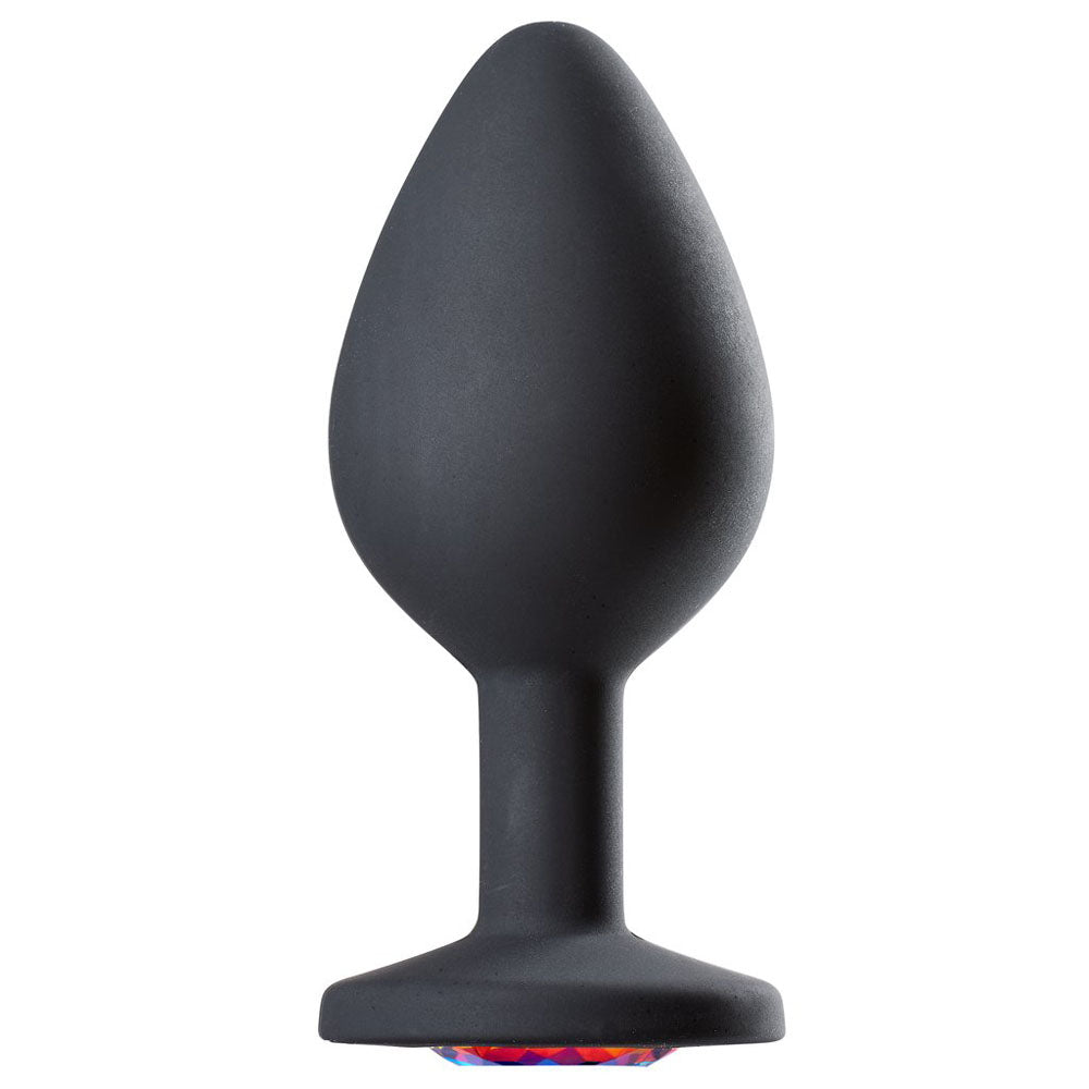 Cloud 9 Novelties Gems Jeweled Silicone Anal Plug - Medium - Not Very Vanilla