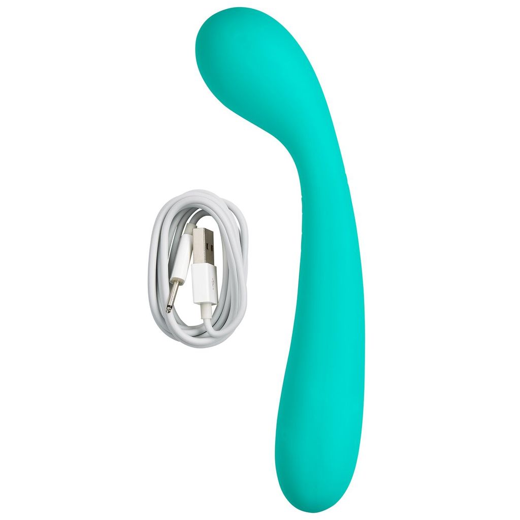 Cloud 9 Novelties G-Spot Slim 7 Inch Flexible Body Vibrator - Teal - Not Very Vanilla