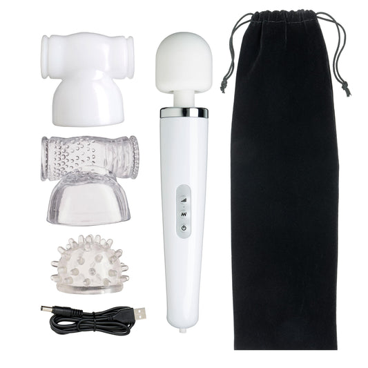 Cloud 9 Health & Wellness Massager Kit - White - Not Very Vanilla