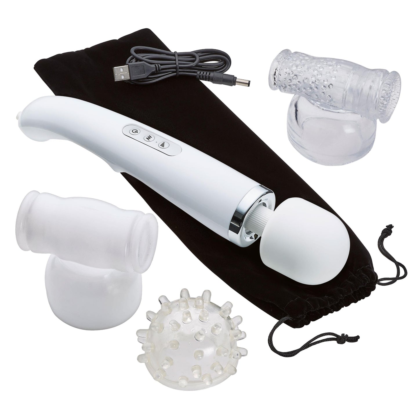 Cloud 9 Health & Wellness Massager Kit - White - Not Very Vanilla