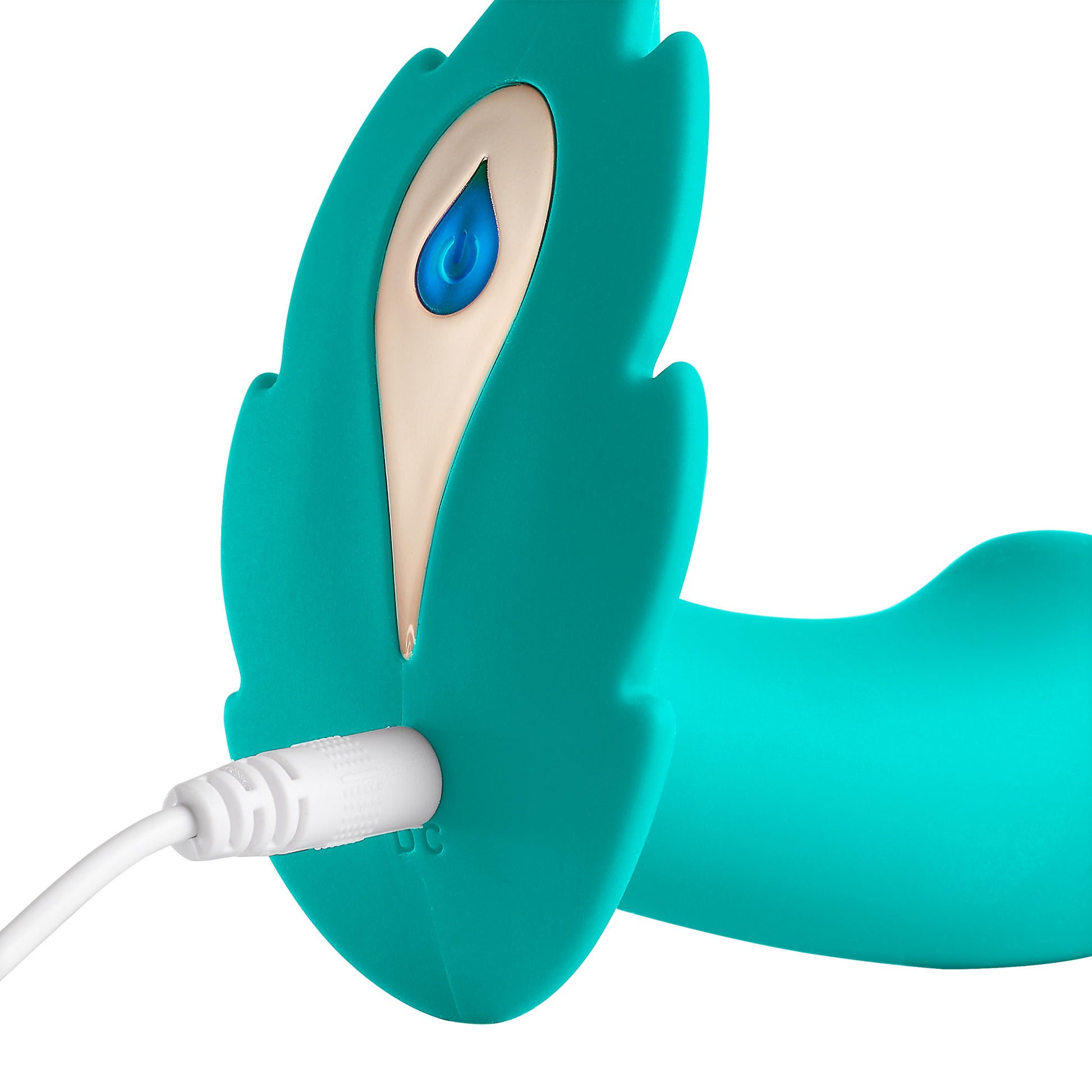 Partner Panty Leaf Vibrator With Remote Control - Teal - Not Very Vanilla