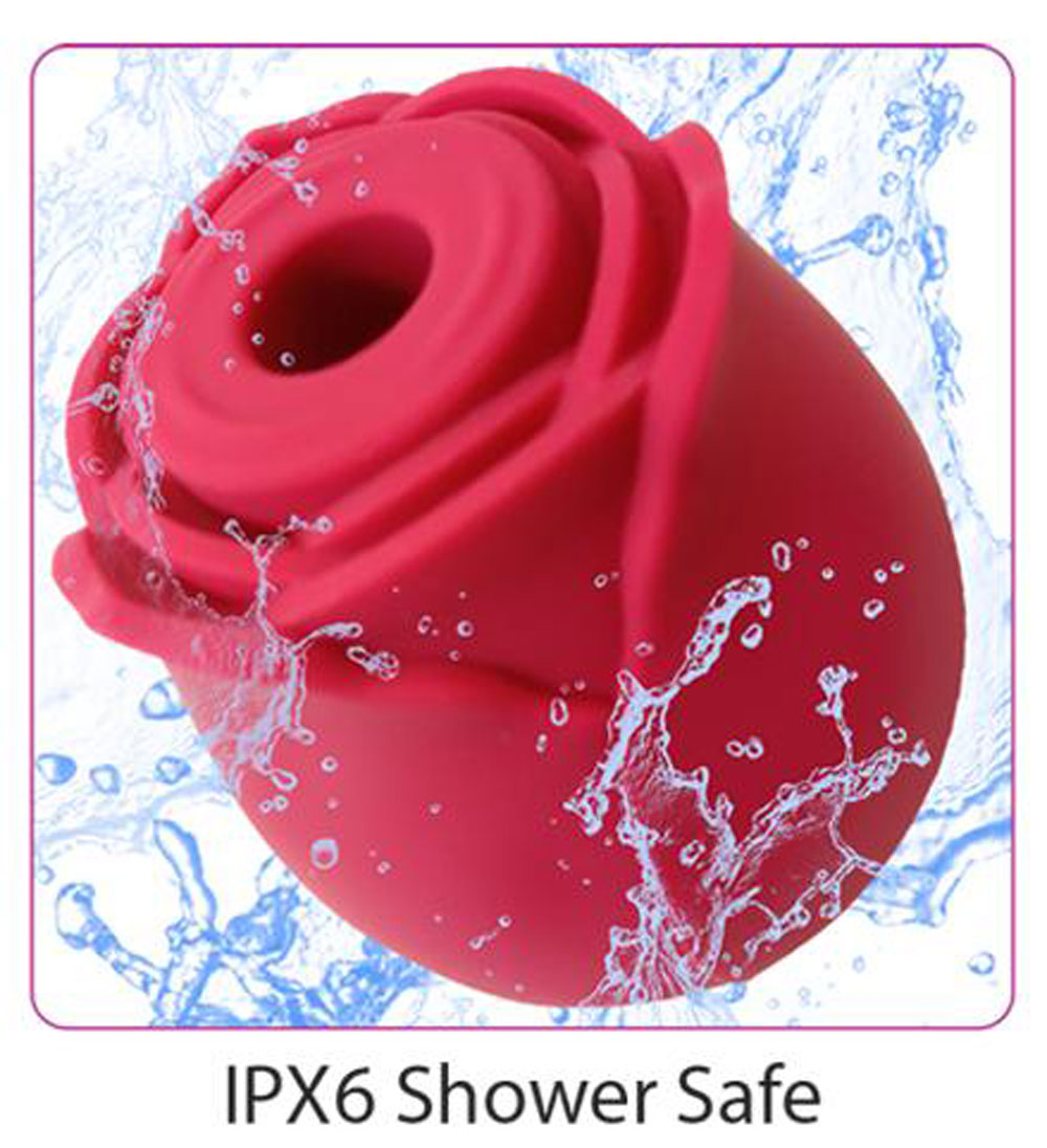 Rose Suction Stimulator - Red - Not Very Vanilla