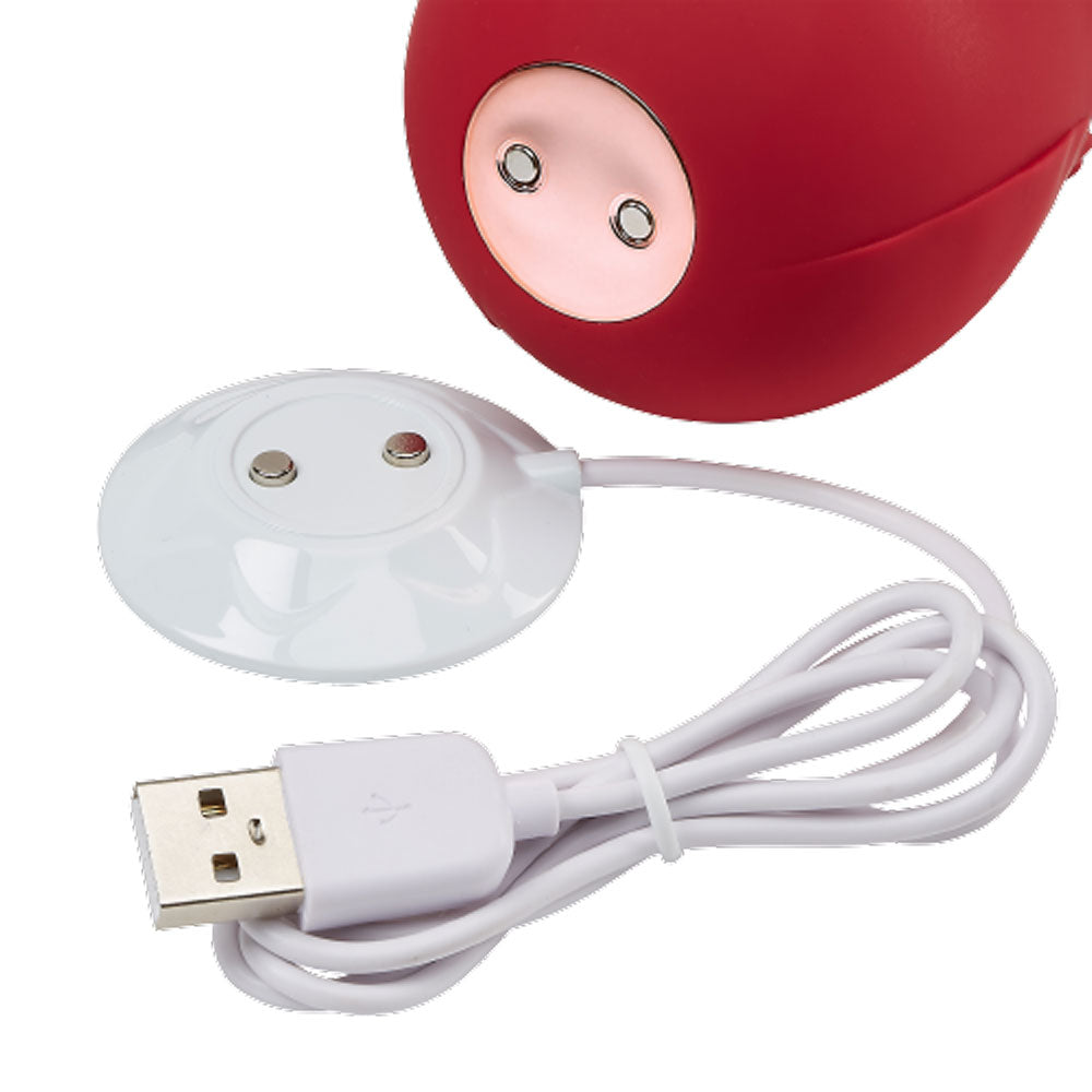 Rose Suction Stimulator - Red - Not Very Vanilla