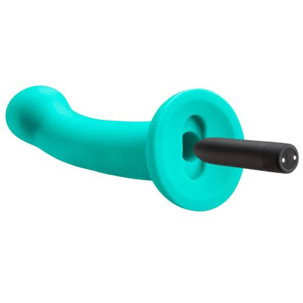 Ergo Super Flexi I Dong Soft and Flexible Liquid Silicone With Vibrator - Teal - Not Very Vanilla