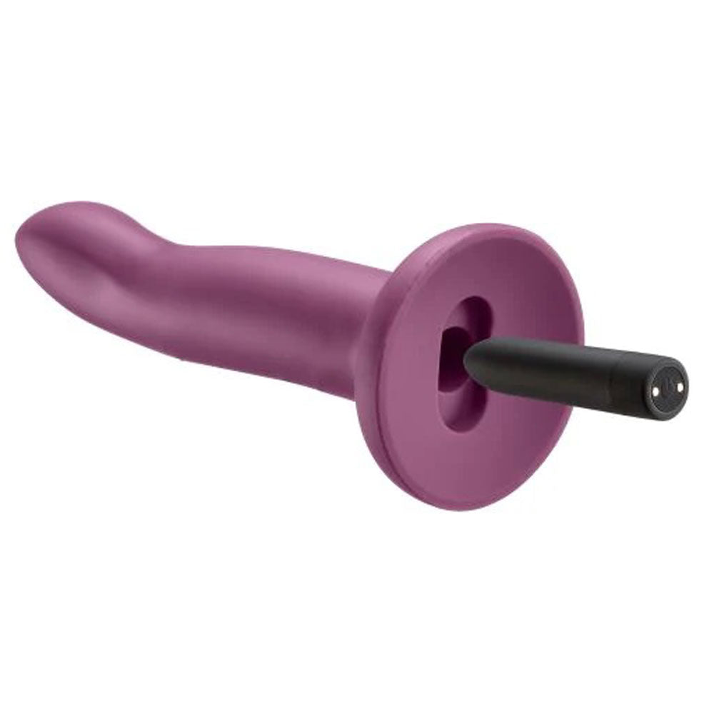 Ergo Super Flexi II Dong Soft and Flexible Liquid Silicone With Vibrator - Plum - Not Very Vanilla