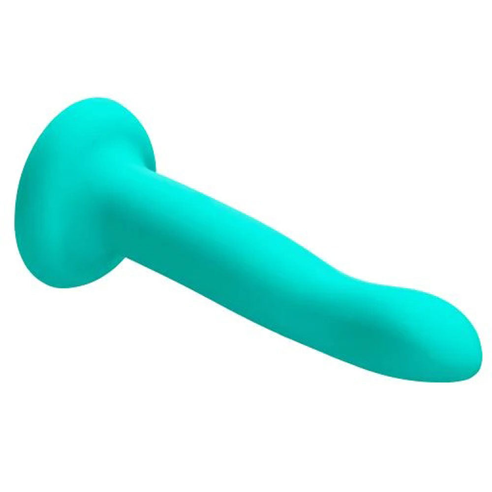 Ergo Super Flexi II Dong Soft and Flexible Liquid Silicone With Vibrator - Teal - Not Very Vanilla