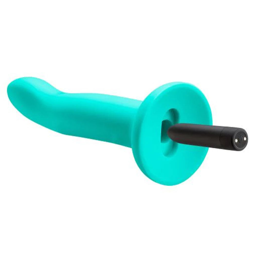 Ergo Super Flexi II Dong Soft and Flexible Liquid Silicone With Vibrator - Teal - Not Very Vanilla