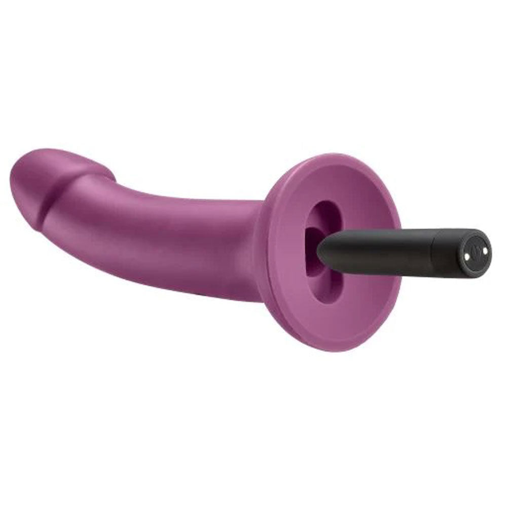 Ergo Super Flexi III Dong Soft and Flexible Liquid Silicone With Vibrator - Plum - Not Very Vanilla