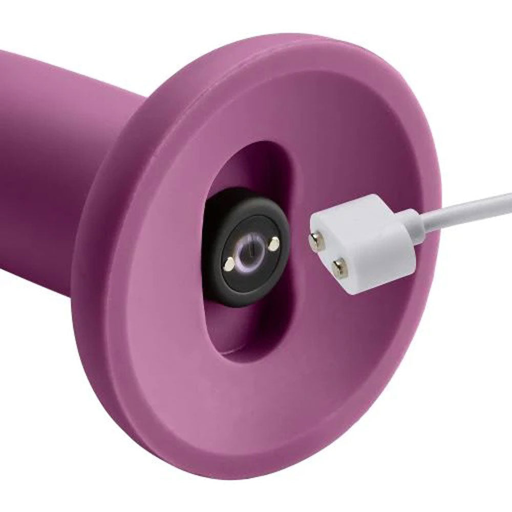 Ergo Super Flexi IV Dong Soft and Flexible Liquid Silicone With Vibrator - Plum - Not Very Vanilla