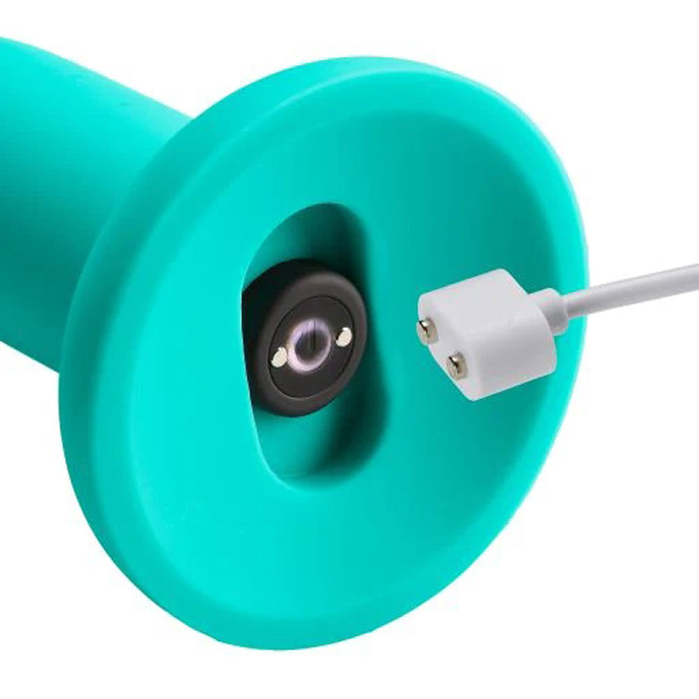 Ergo Super Flexi IV Dong Soft and Flexible Liquid Silicone With Vibrator - Teal - Not Very Vanilla