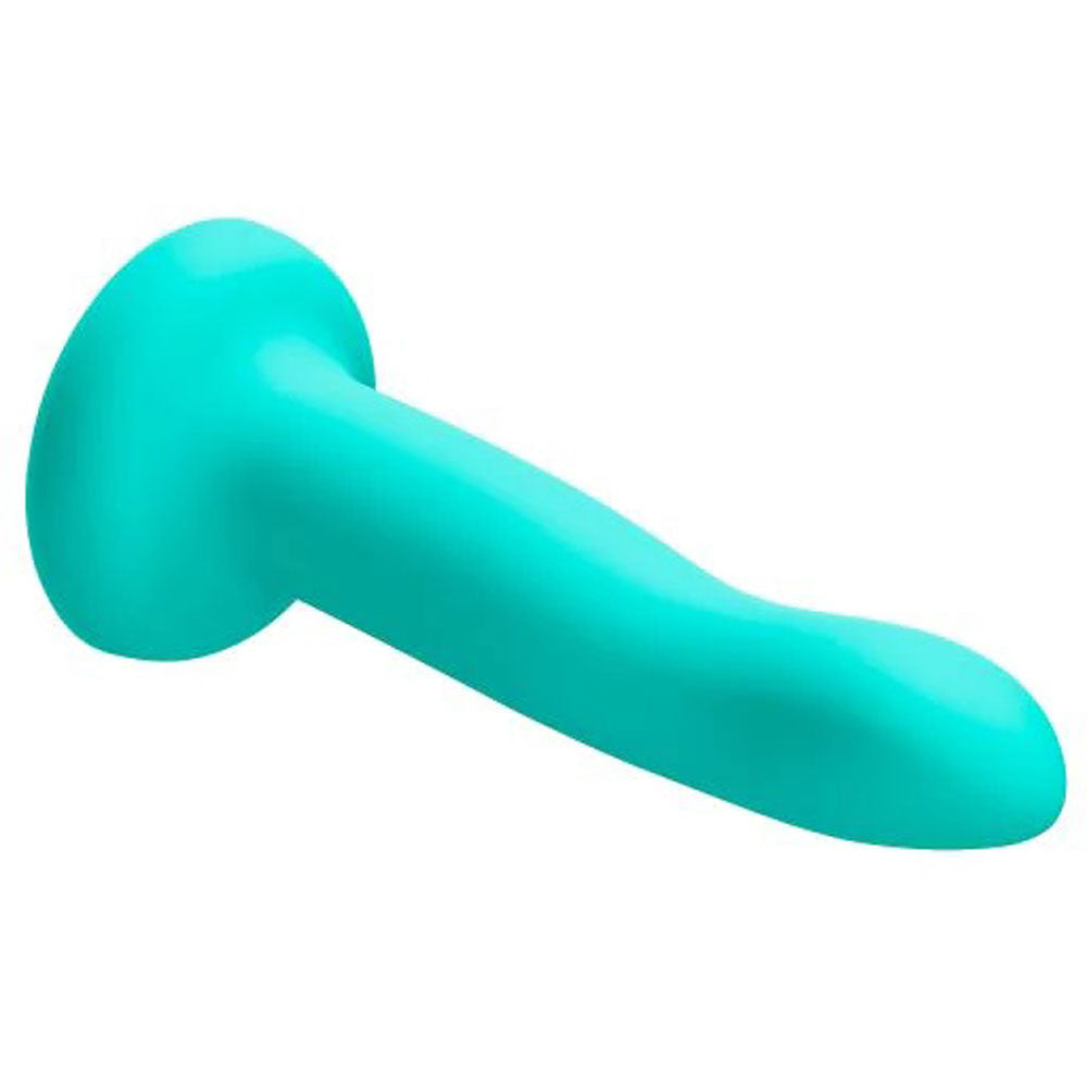 Ergo Super Flexi IV Dong Soft and Flexible Liquid Silicone With Vibrator - Teal - Not Very Vanilla