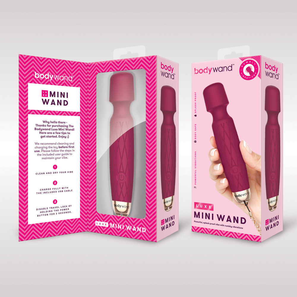 Bodywand Luxe Mini Wand - Pink - Not Very Vanilla