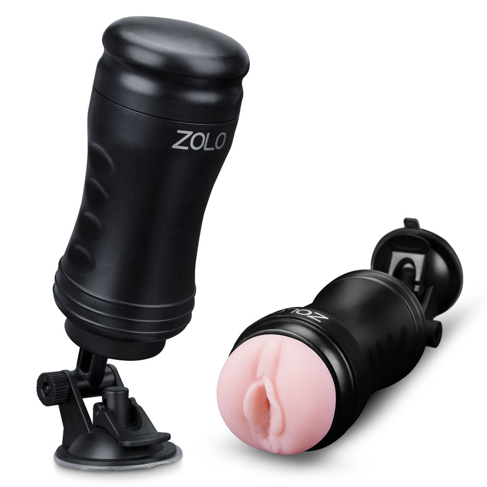 Zolo Solo Flesh Discreet Suction Mounted Masturbator - Not Very Vanilla