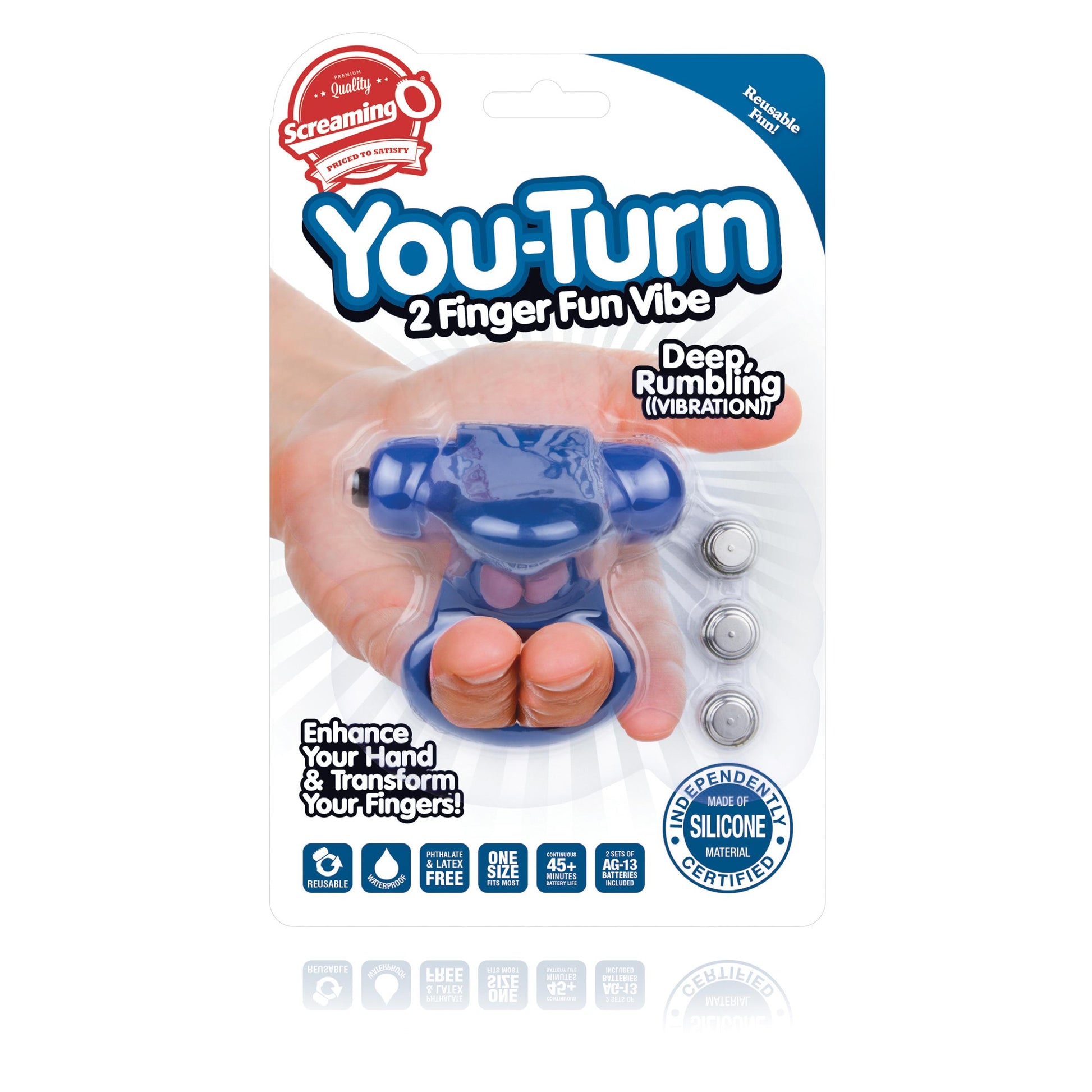 You-Turn 2 Finger Fun Vibe - Blueberry - Not Very Vanilla