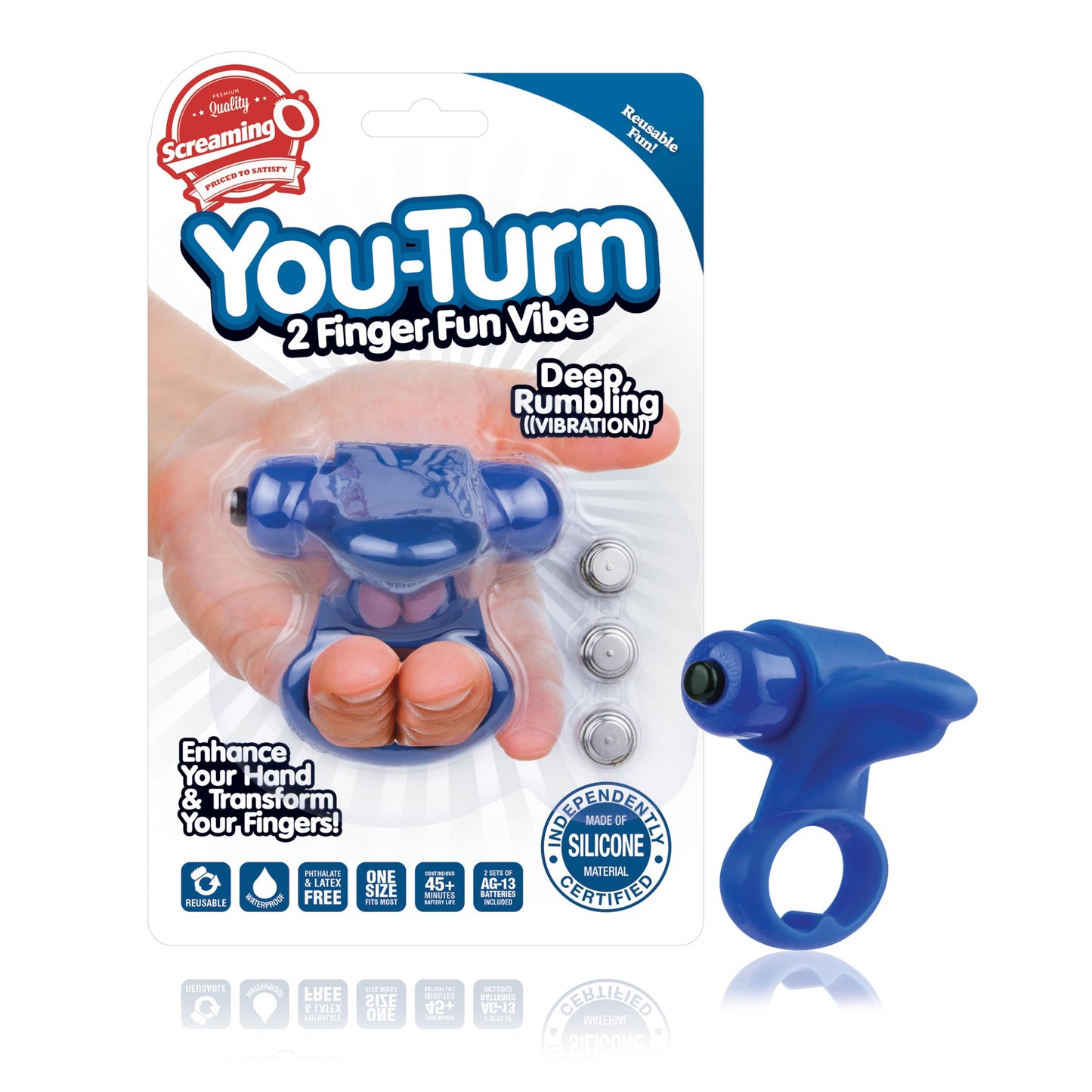 You-Turn 2 Finger Fun Vibe - Blueberry - Not Very Vanilla