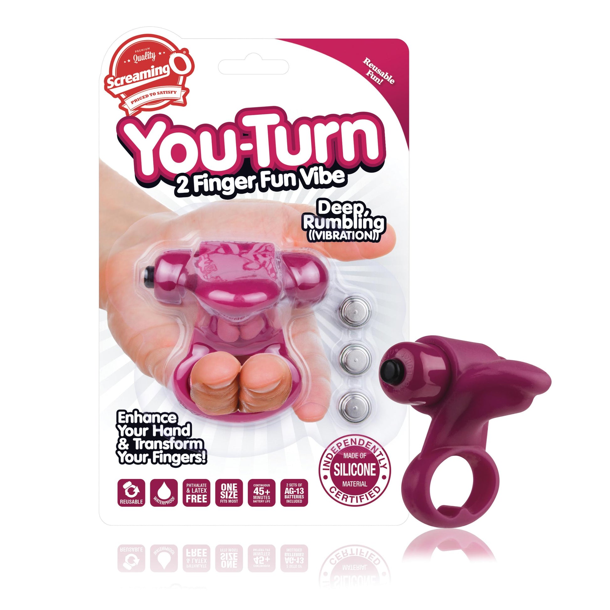 You-Turn 2 Finger Fun Vibe - Merlot - Not Very Vanilla