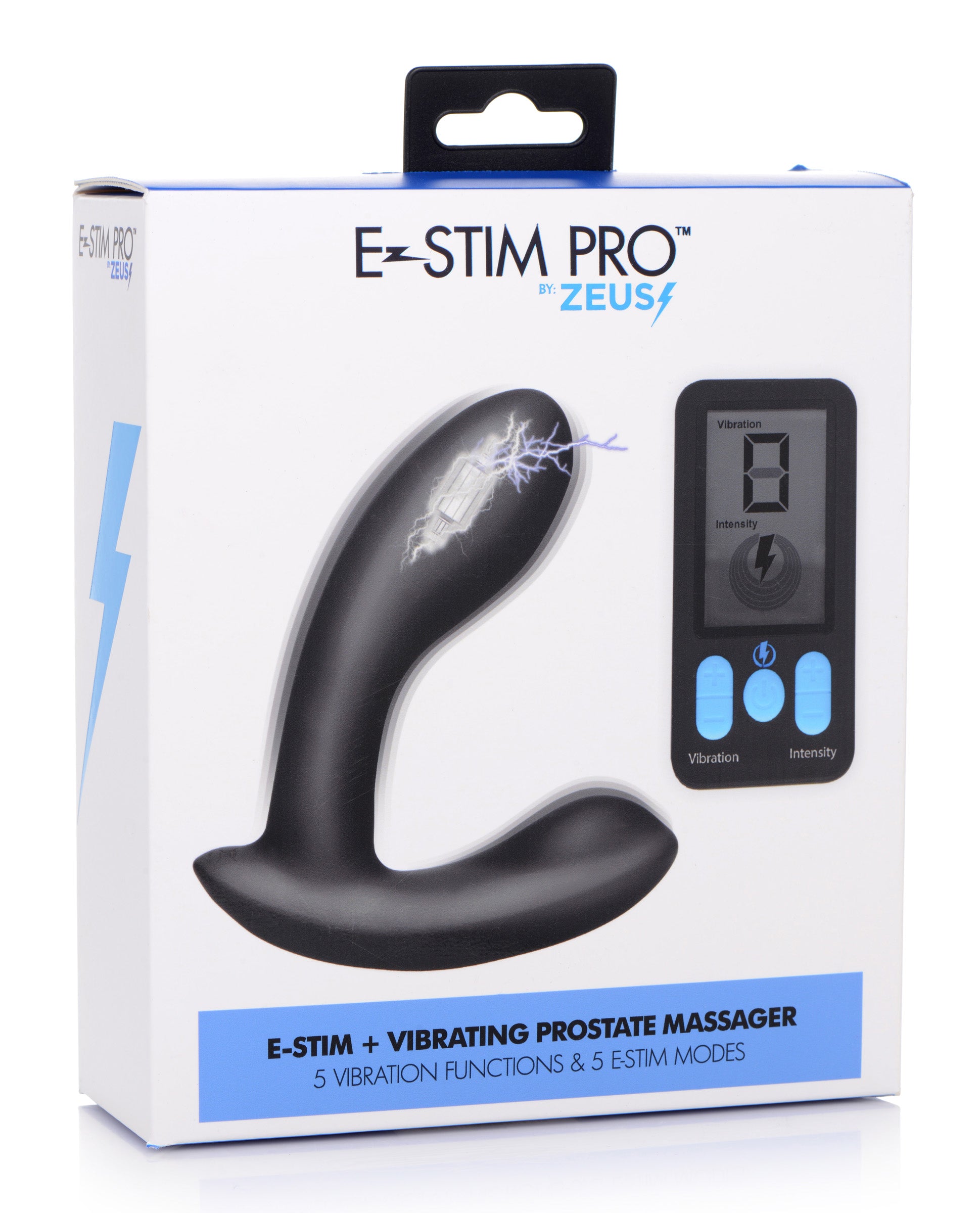 E-Stim and Vibrating Prostate Massager - Black - Not Very Vanilla