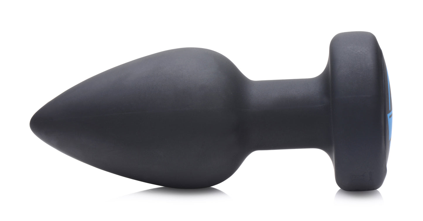 E-Stim and Vibrating Anal Plug - Black - Not Very Vanilla