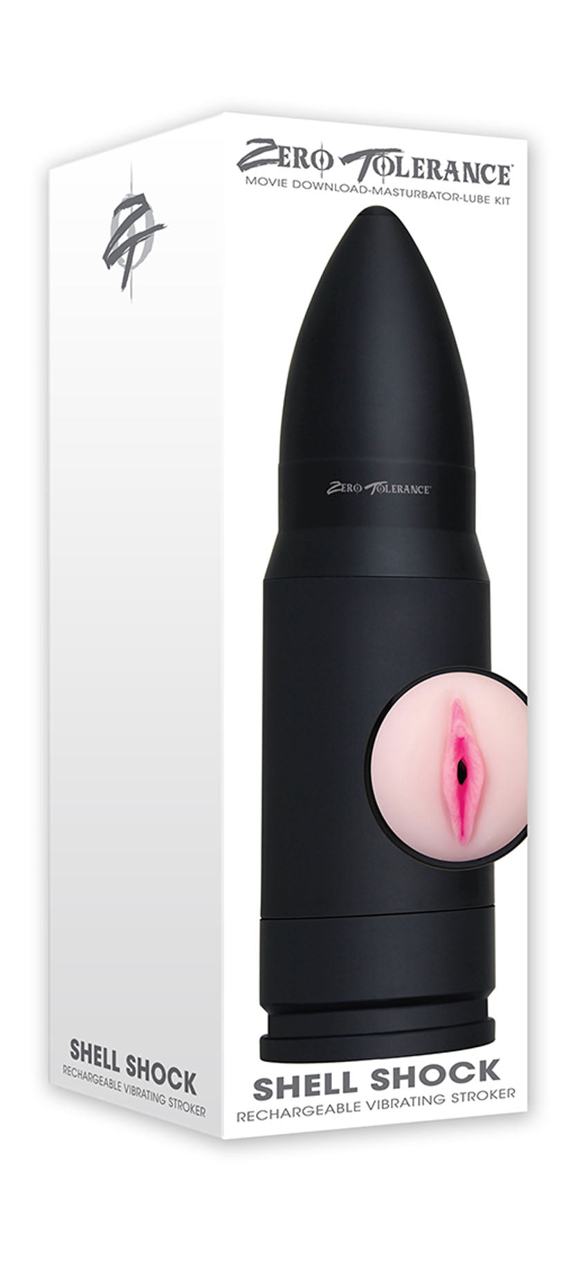 Shell Shock Rechargeable Vibrating Stroker - Not Very Vanilla