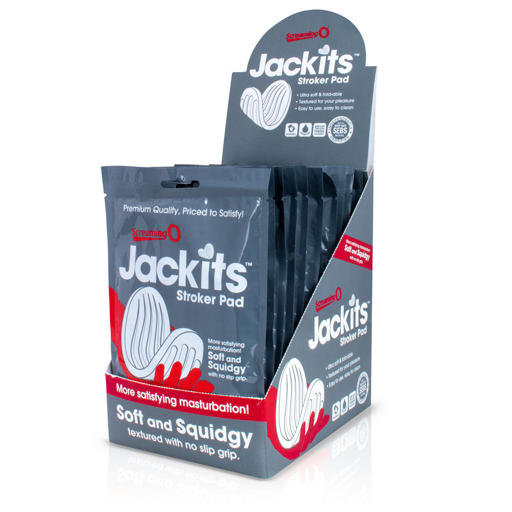 Jackits Stroker Pad - 12 Count P.O.P. Box Display - Not Very Vanilla