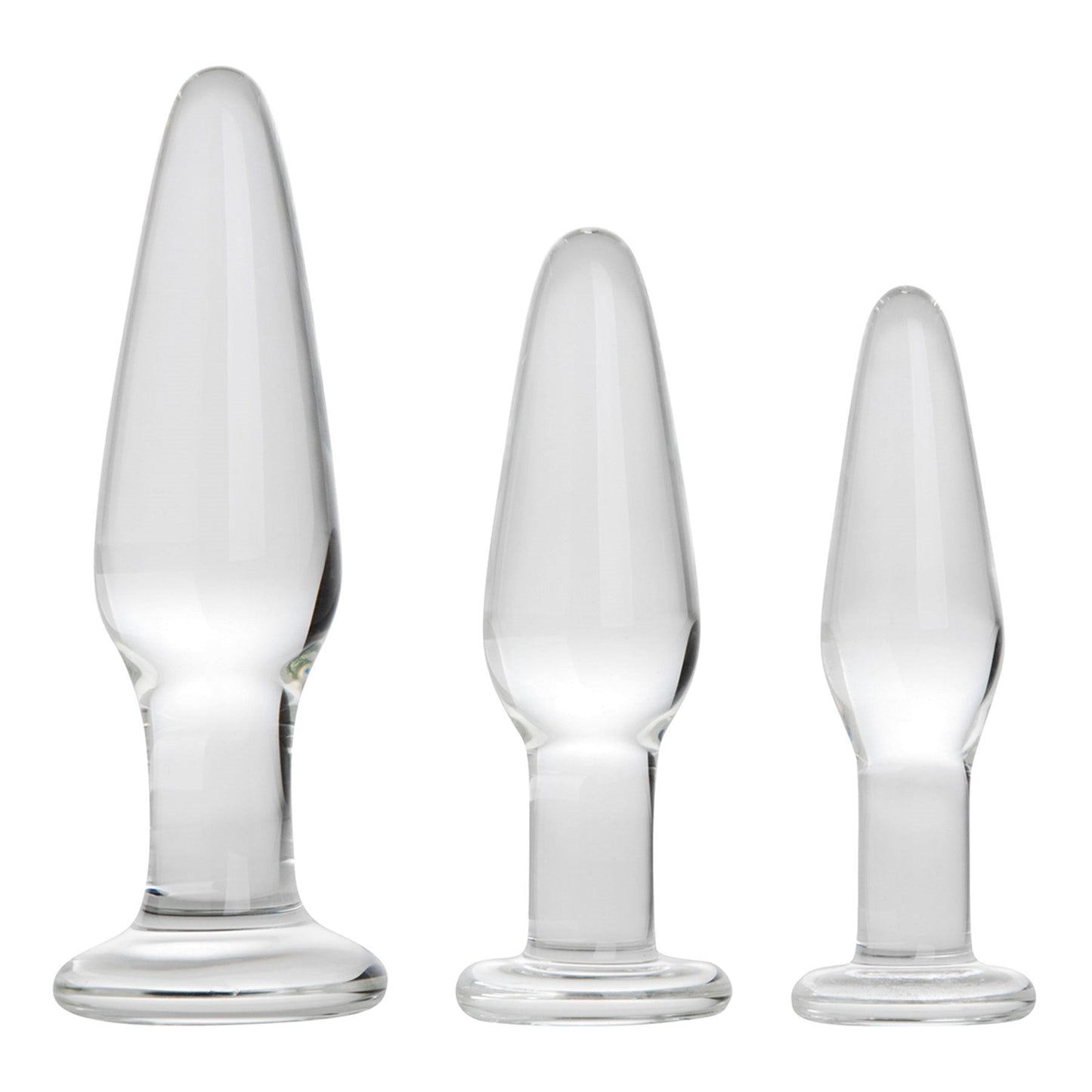 Adam & Eve Glass Anal Training Trio - Not Very Vanilla