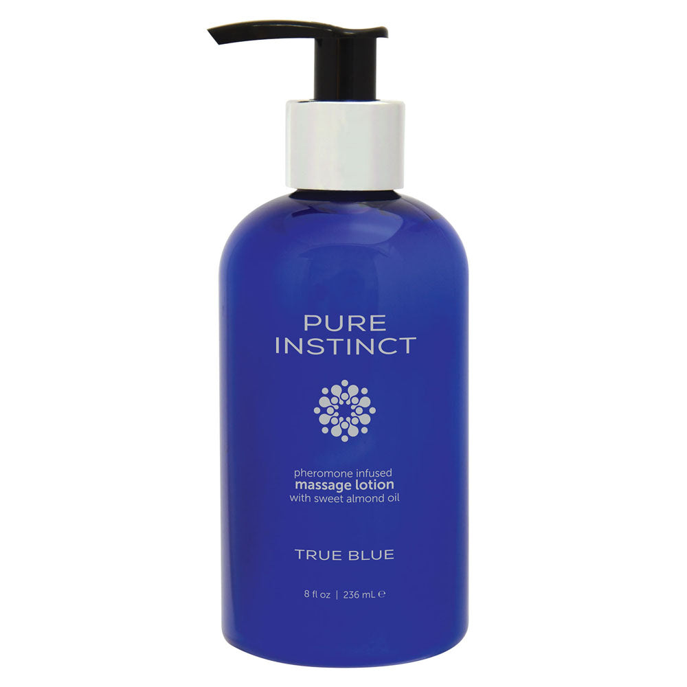 Pure Instinct Pheromone Massage Lotion True Blue 236 ml | 8 Fl Oz - Not Very Vanilla