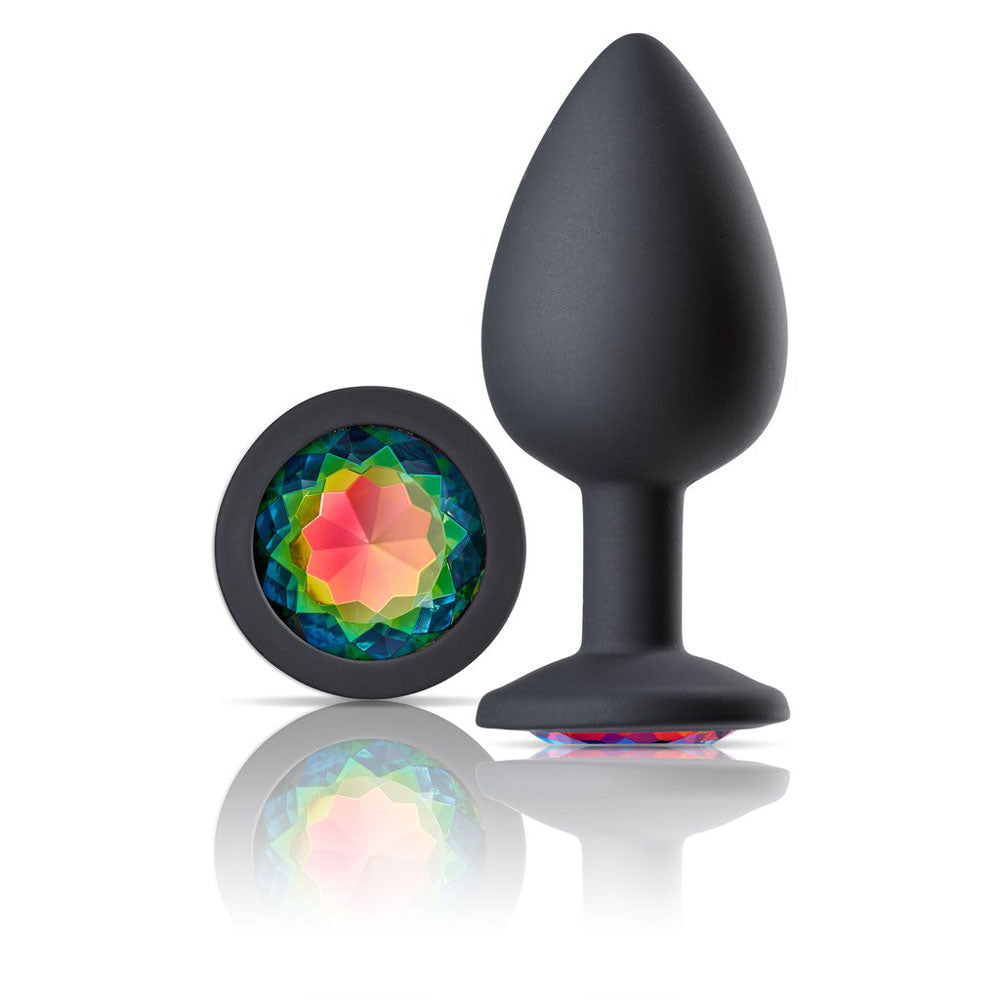 Cloud 9 Novelties Gems Jeweled Silicone Anal Plug - Large - Not Very Vanilla