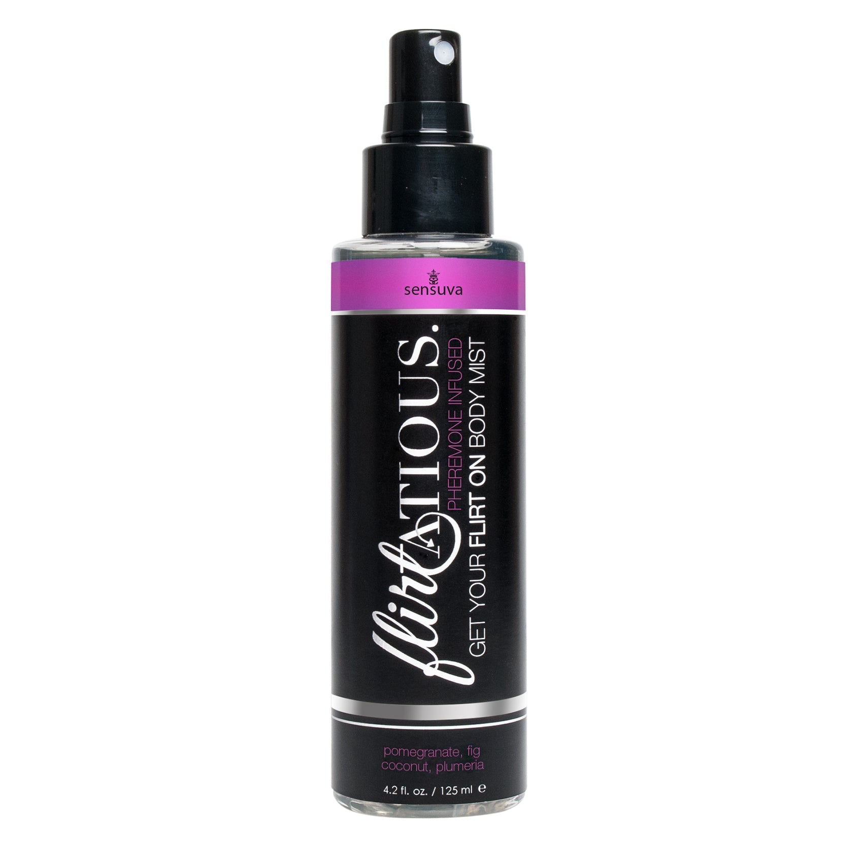 Flirtatious Pheromone Infused Body Mist - Pomegranate, Fig, & Plumeria - 4.2 fl.oz /125ml - Not Very Vanilla