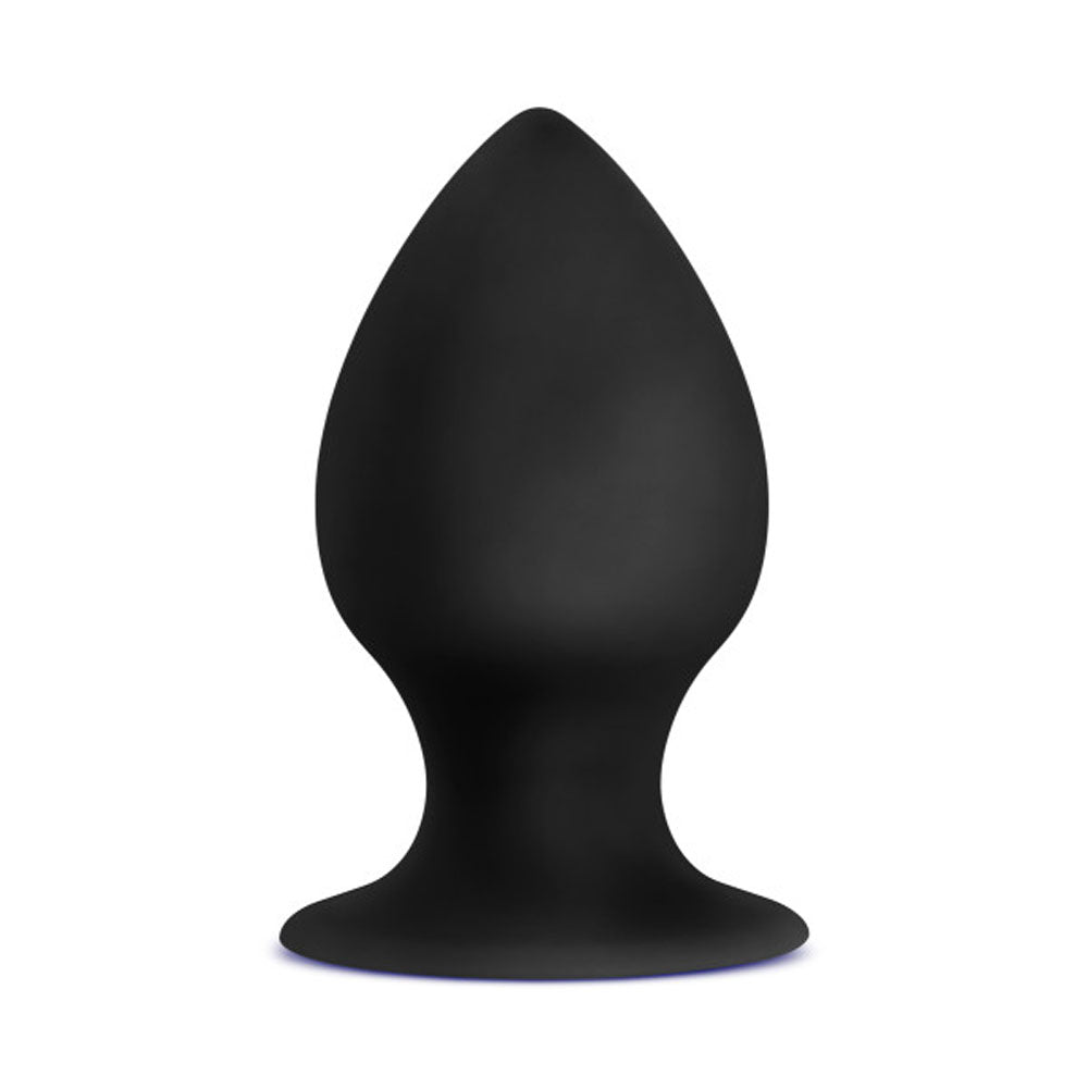 Anal Adventures - Platinum - Silicone Anal Stout Plug - Medium - Black - Not Very Vanilla