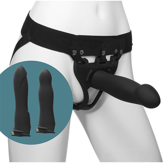 Body Extensions - Hollow Strap-on 4-Piece Set - Black - Not Very Vanilla