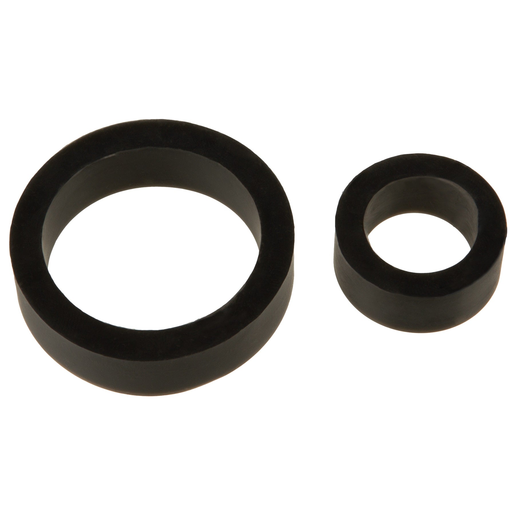 Titanmen Cock Ring Platinum Silicone Double Pack - Black - Not Very Vanilla