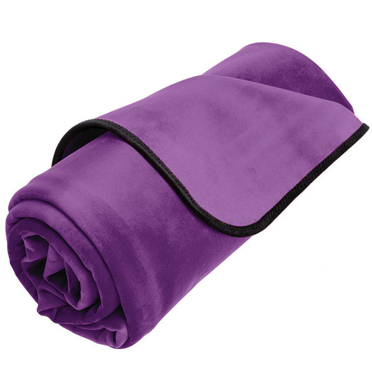 Liberator Fascinator Throw Aubergine - Not Very Vanilla