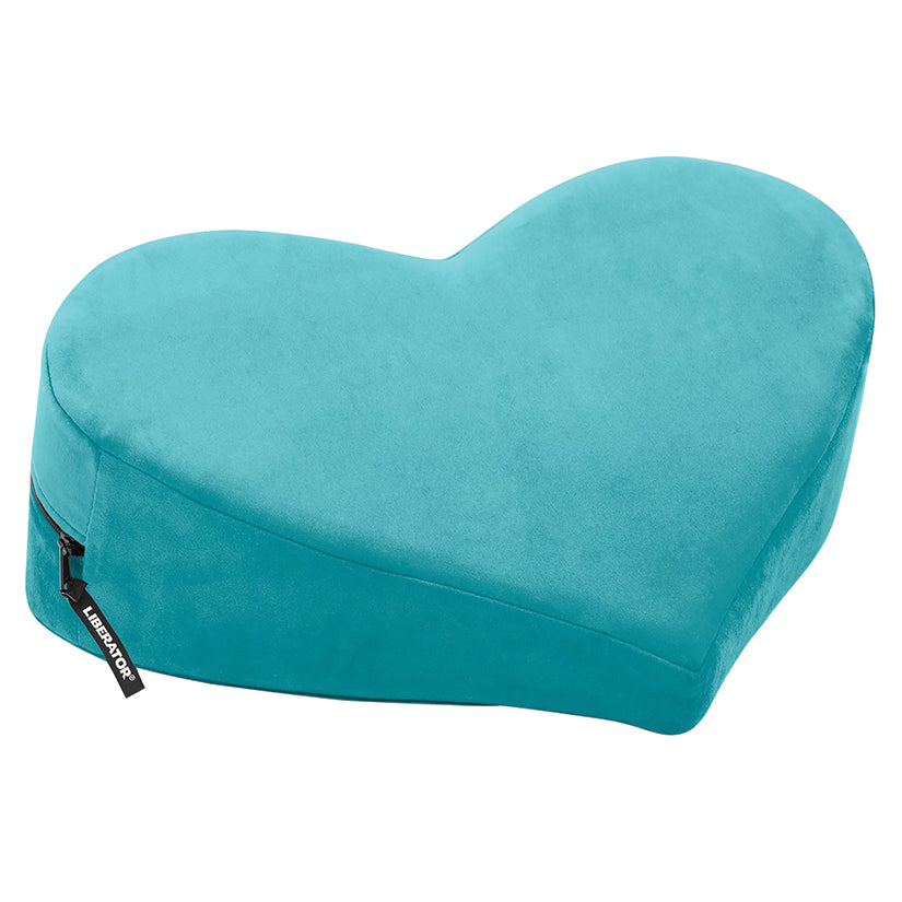 Liberator Heart Wedge MicroVelvet-Teal - Not Very Vanilla