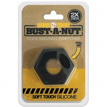 Bust a Nut Cock Ring - Black - Not Very Vanilla