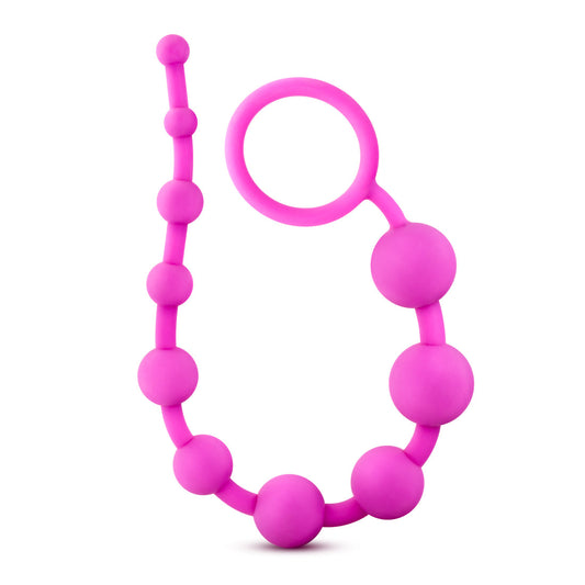 Luxe Silicone 10 Beads - Fuchsia - Not Very Vanilla