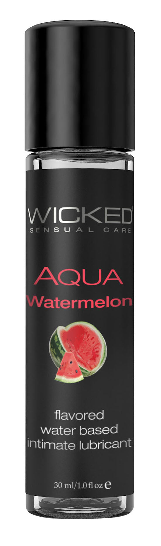 Aqua Watermelon Flavored Water Based Intimate Lubricant - 1 Fl. Oz. - Not Very Vanilla