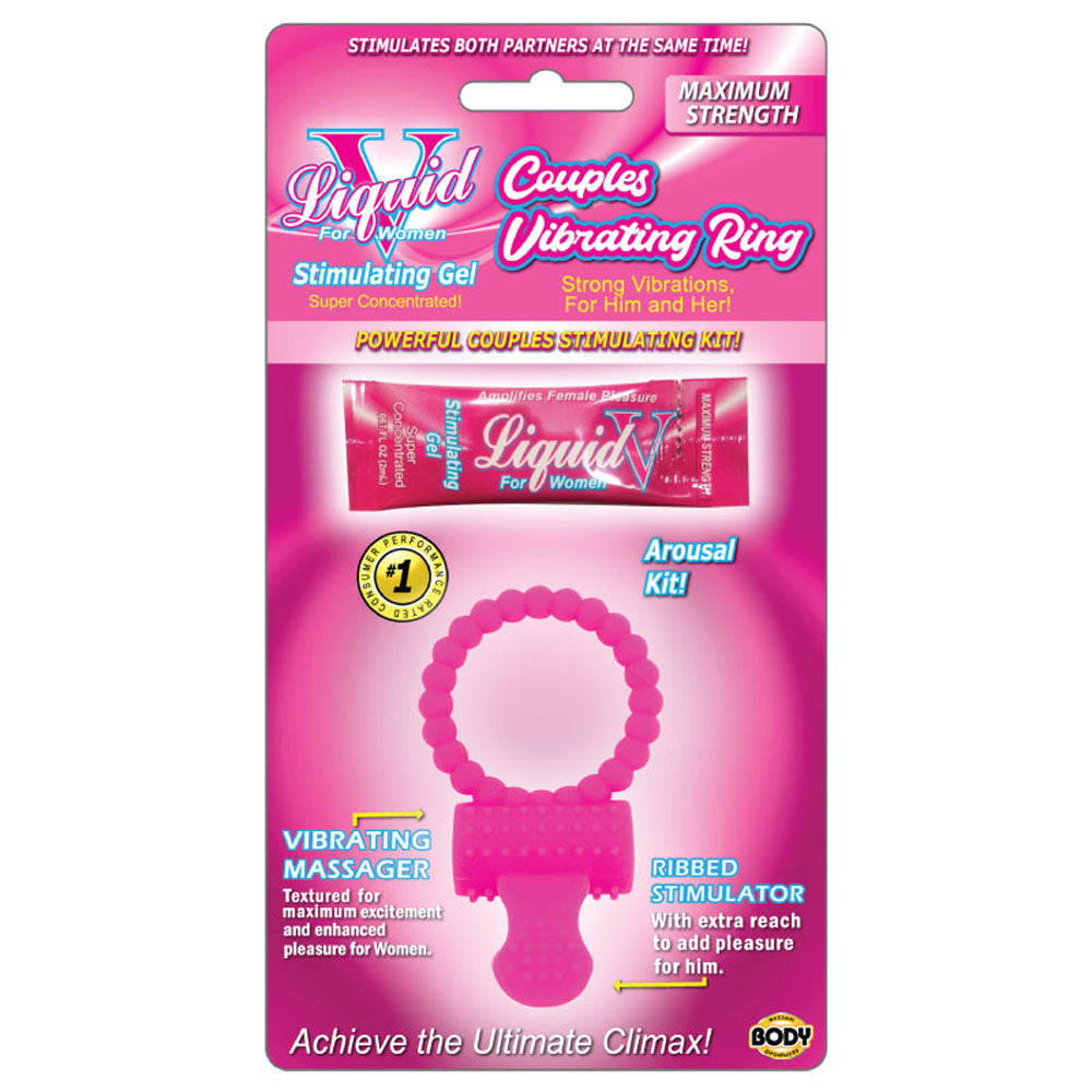 Liquid v Couples Vibrating Ring Kit - Not Very Vanilla