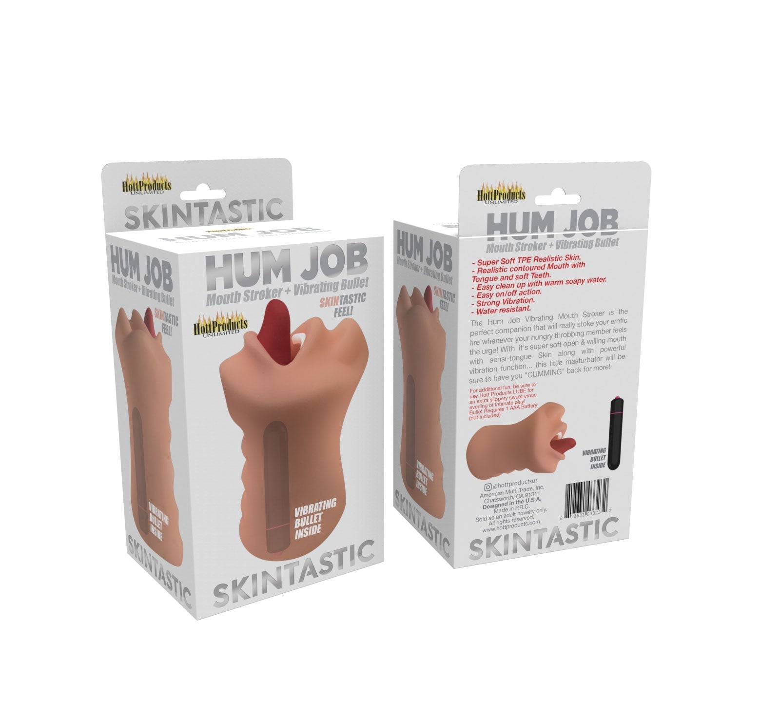 Skinsations - Hum Job - Mouth Stroker With 10-Speed Power Bullet - Not Very Vanilla