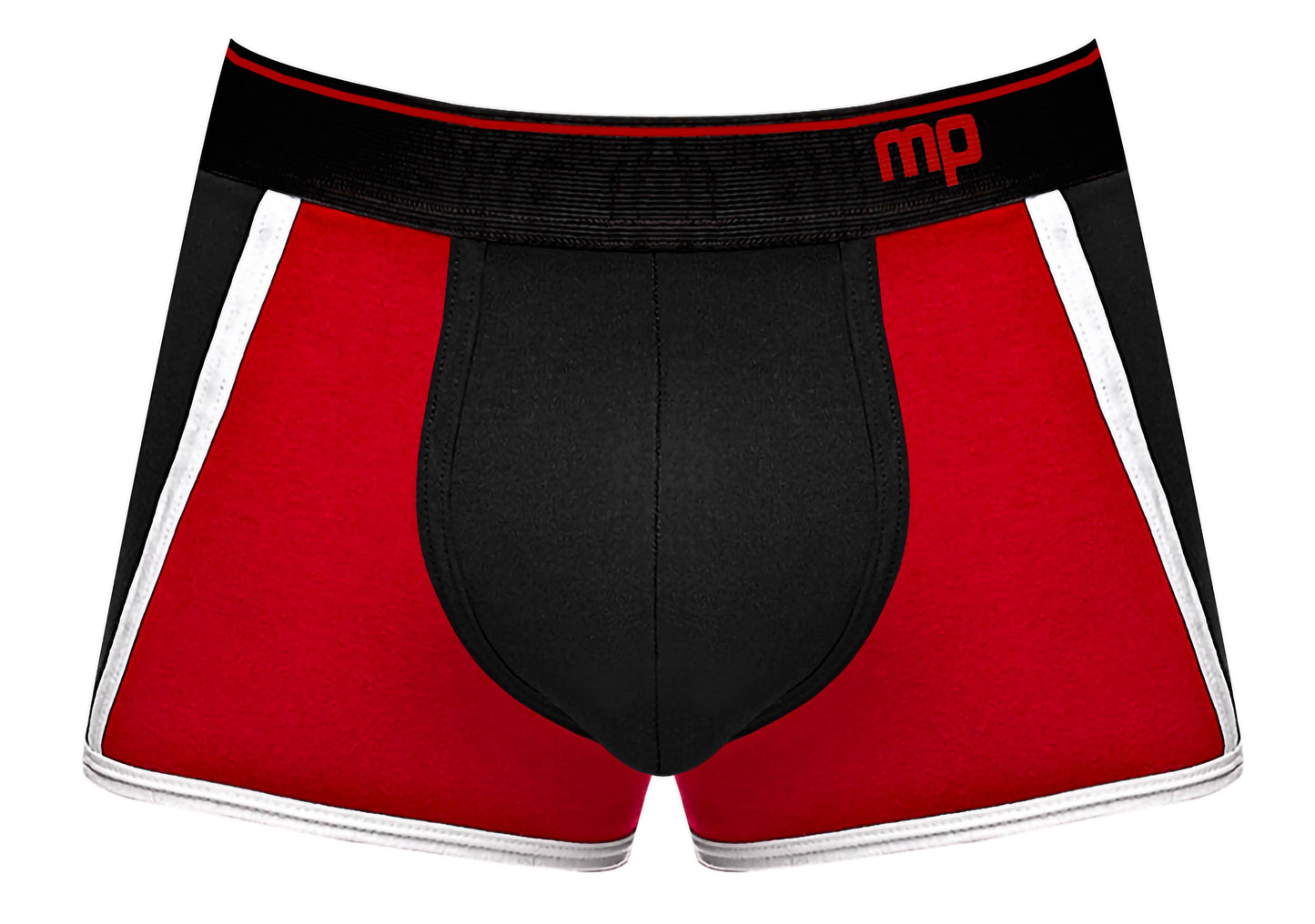 Retro Sport Panel Short- X-Large - Black/ Red - Not Very Vanilla